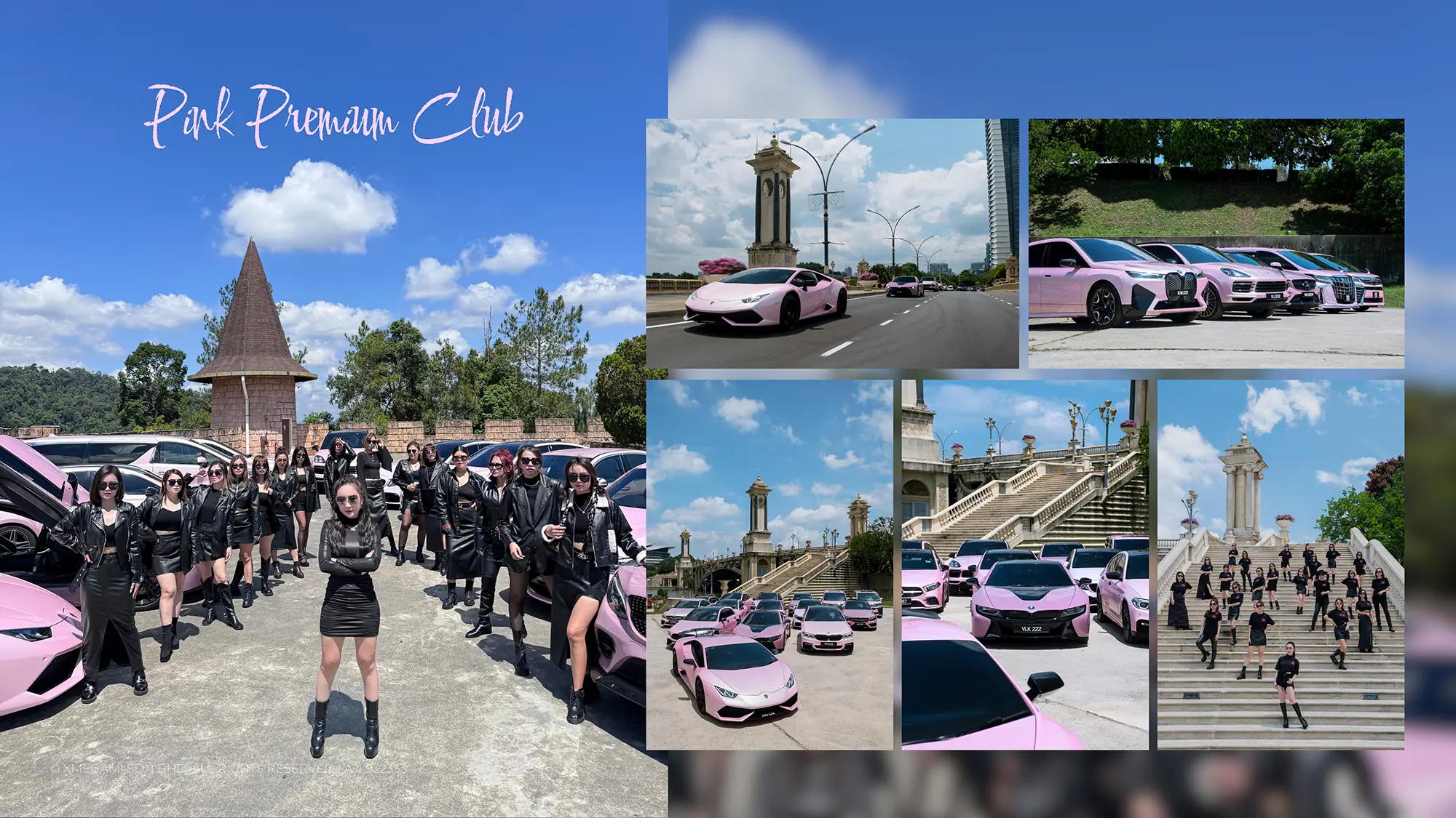 Pink Premium Club collage one