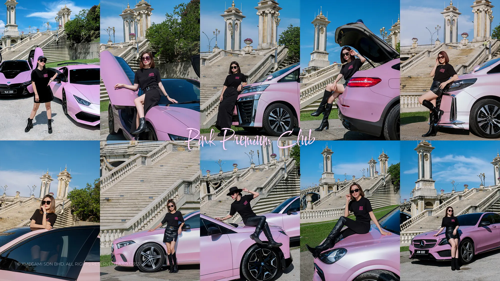 Pink Premium Club collage two