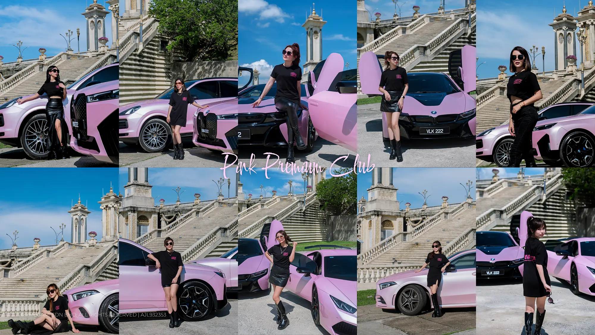 Pink Premium Club collage three